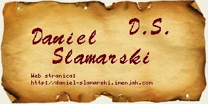 Daniel Slamarski vizit kartica